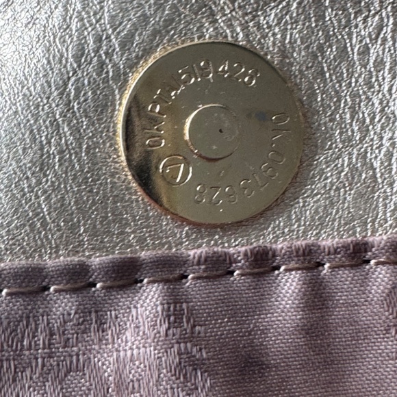 Vintage Michael Kors Leather Metallic Gold Bag Boho shoulder tote  purse - Picture 6 of 17